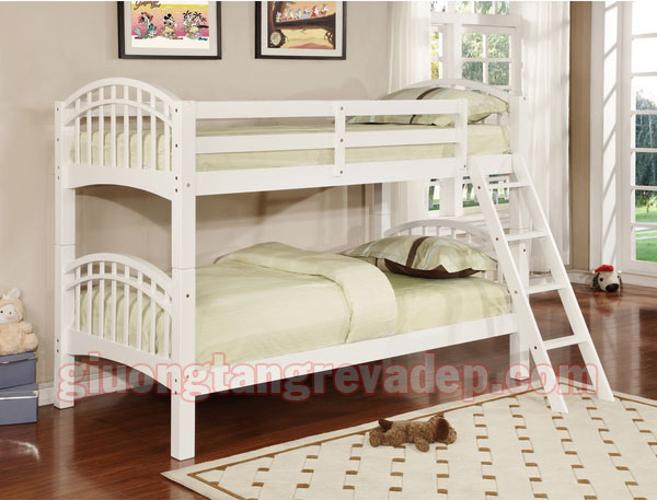 Giường tầng trẻ em bằng gỗ có ngăn kéo K.Bed 026